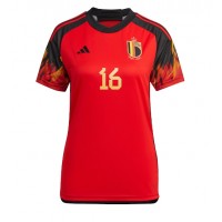 Belgien Thorgan Hazard #16 Hemmatröja Dam VM 2022 Kortärmad